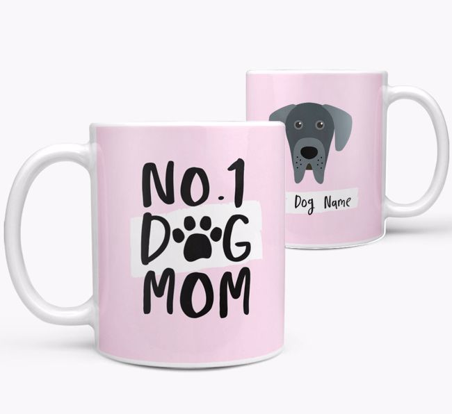 'No.1 Dog Mom' - Personalized {breedFullName} Mug